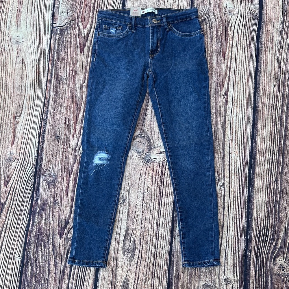 Levi's Kids Distressed Blue Jeans